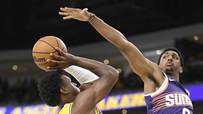 湖人队外线手感火热，击败太阳队的简单介绍